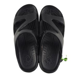 NWT DAWGS Women's Black Z Sandal Slip On Arch Support Comfort Sandals 6